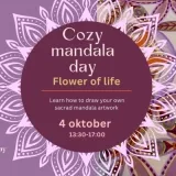 4 oktober - Cozy mandala day | Flower of life artwork
